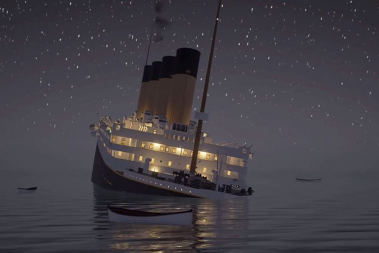 Así fue el hundimiento del Titanic mostrado en tiempo real Informarte